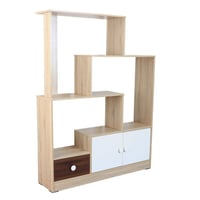 وحدة تخزين مدخل رفوف وأدراج كتب متعدد الالوان