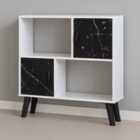 خزانة كتب متعددة الإستعمال 2 أرفف خشب ماليزي لون ا...