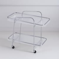 عربة خدمة متحركة دورين - فضي