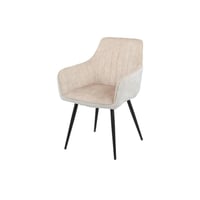 كرسي مفرد للجلوس قماش - بيج