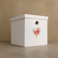 صندوق ملابس فلامنجو صغير لون أبيض A_2_4