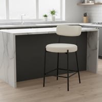 كرسي بار بوكليه بيج - 95 سم