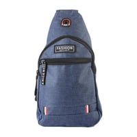 شنطه كتف رجالية FASHION INSTINCT قماش مع منفذ سماع...