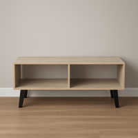 طاولة قهوة خشبية لون بيج