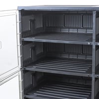 جزامة بلاستيك سوداء – قسمين، 4 دور لتنظيم الأحذية...