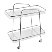 عربة خدمة متحركة دورين - فضي