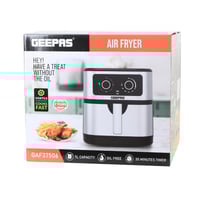 قلاية هوائية جيباس 7 لتر بدون زيت 1800 واط غير لاص...