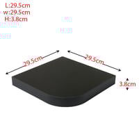 رفوف جدارية زاوية خشبية لون اسود مقاس 29*29 سم A_1...