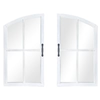 مرايا جداريه فخمه شكل شباك قطعتين