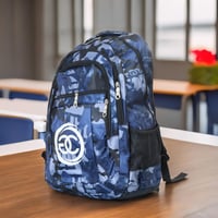 شنطة ظهر مدرسية للاولاد مع سحاب وجيب أمامي