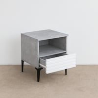 كومودينو درج ورف - رمادي