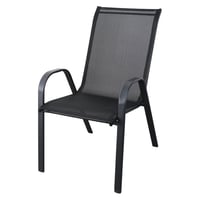 كرسي جلسات خارجية أنيق – لون أسود