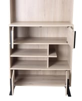 ركن قهوة خشب ماليزي مع أدراج تنظيم متعددة – لون خش...