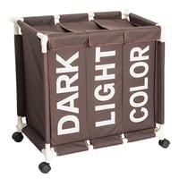 سلة ملابس مقسمة بعجلات متحركة A_09_5