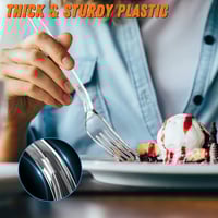 شوك شفاف بلاستيك 160 حبة