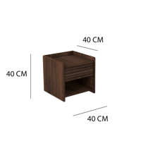 كومدينو درج ورف – بني غامق