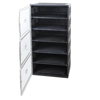 جزامة احذية بلاستيك بغطاء 6 ادوار - اسود