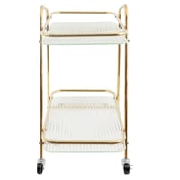 عربة خدمة متحركة دورين - ذهبي