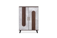 خزانة أحذية بابين ماليزي - بني ورمادي