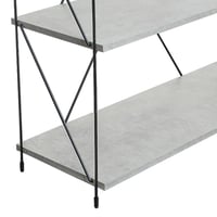 وحدة رفوف خشب ماليزي 3 ادوار متعددة الإستخدام رماد...