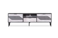 طاولة تلفزيون مستطيلة 160 سم خشب ماليزي 3 أدراج تخ...