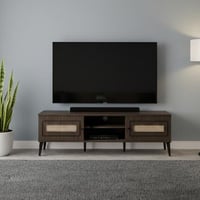 طاولة تلفزيون خشب صناعة ماليزي 180 سم , 2 ادراج وا...