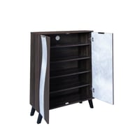 خزانة احذيه مودرن خشب ماليزي 5 دور بابين - بني غام...