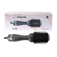 بكج مشط الشعر الحراري ومكواة فرد الشعر سيراميك