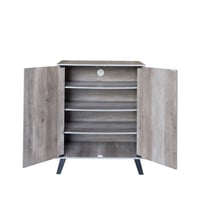 خزانة أحذية مودرن 2 باب 4 أرفف خشب ماليزي , رمادي...