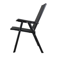 كرسي حديقة أنيق وقابل للطي – لون أسود