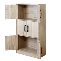 خزانة ادراج خشبية 3 ادوار لون خشبي - 122.9*63*30 س...