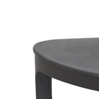 كرسي بلاستيك قوي مع مسند ظهر اسود