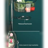 سلات تخزين دائرية من الإكريليك مع عجلات 5 أدوار