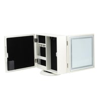 خزانة إكسسوار من الجانبين لون ابيض مع قاعدة قابلة...