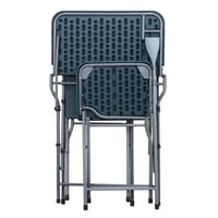 طاولة الرحلات قابلة للطى مع كرسيين لون اخضر غامق