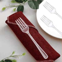 شوك بلاستيك شفاف 112 حبة