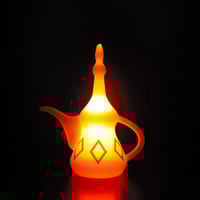 إضاءة مجسم الدله لون وردي -A-04-02