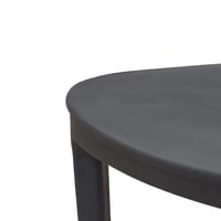 كرسي جلوس بلاستيك بأرجل قوية لون اسود