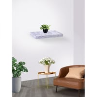 رفوف جدار خشب رخامي فاتح40سم - E-02-01