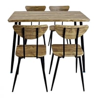 طاولة الطعام خشب 4 كراسي مقاس 110*70*76 سم