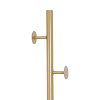 علاقة عمودية للقبعات والملابس ذهبي