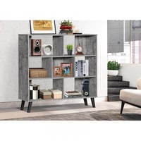 وحدة أرفف خشب ماليزي تصميم مربعات 3 ادوار مع قاعدة...