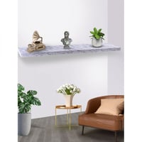 أرفف خشبية مستطيلة تعلق على الحائط , لون رخامي فات...