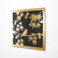 لوحات جدارية حديد مودرن ذهبي - Y-A-01