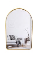 مرآة حائط مودرن بإطار ذهبي