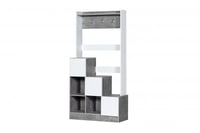 وحدة تخزين رفوف وأدراج مع ستاند تعليق خشب ماليزي ب...