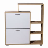 خزانة تنظيم الأحذية من الخشب الماليزي دورين مع أرف...