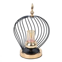 حامل شموع بتصميم رائع وعصري مع قاعدة ذهبية