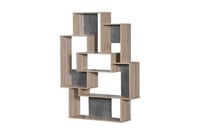 وحدة رفوف خشب ماليزي للكتب بتصميم مفتوح – لمسة أني...