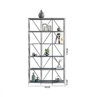 وحدة رفوف خشب ماليزي 6 ادوار متعددة الإستخدام رماد...